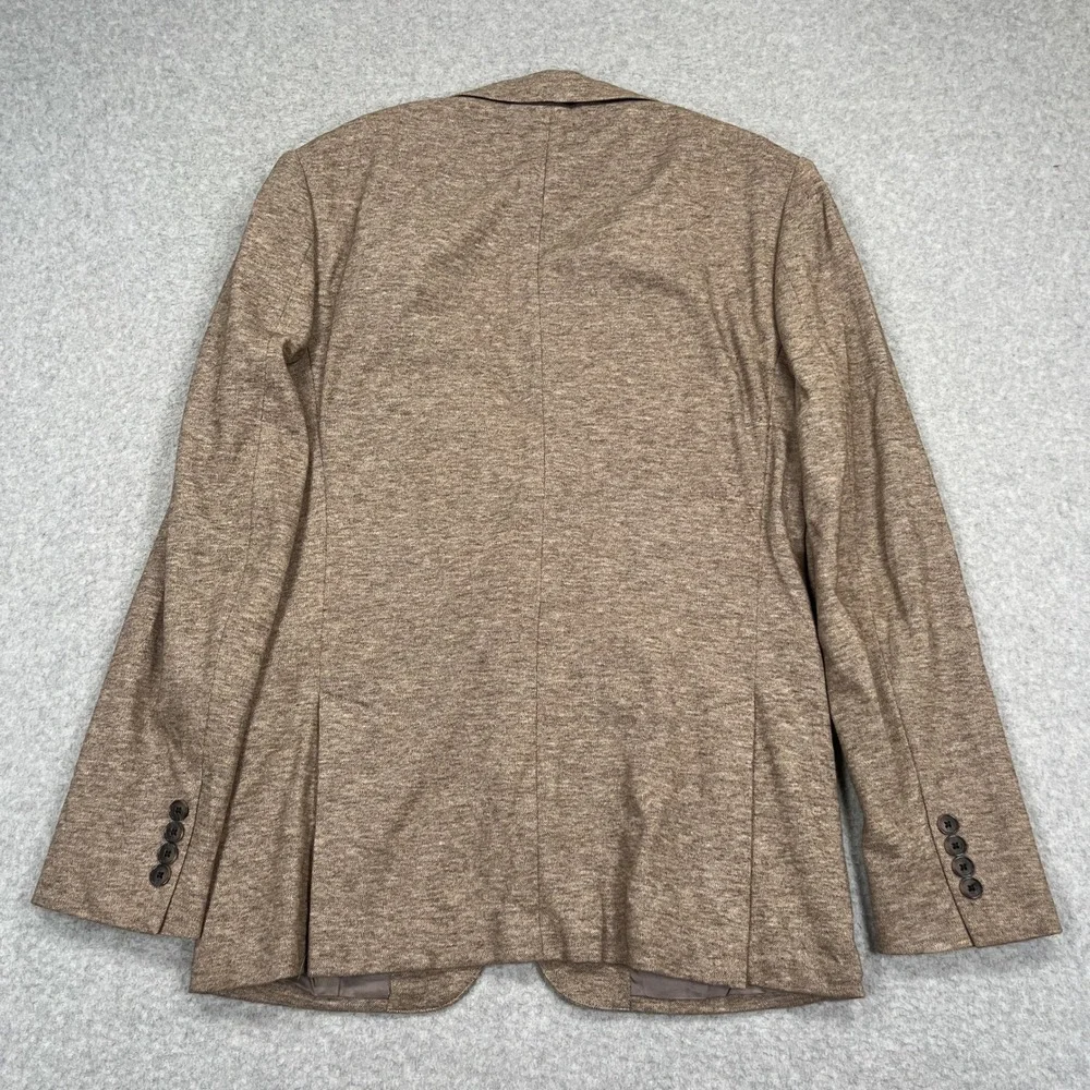 Bonobos Jetsetter Knit Blazer Mens 38R Oatmeal Slim Fit Lanificio Fortex Sport
